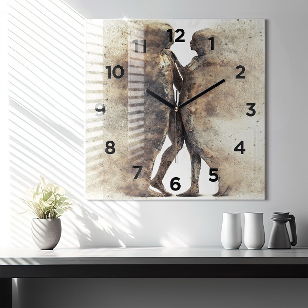 Orologio quadrato Persone astratte sabbia
