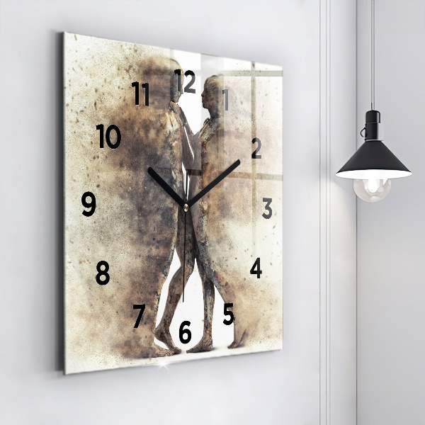 Orologio quadrato Persone astratte sabbia