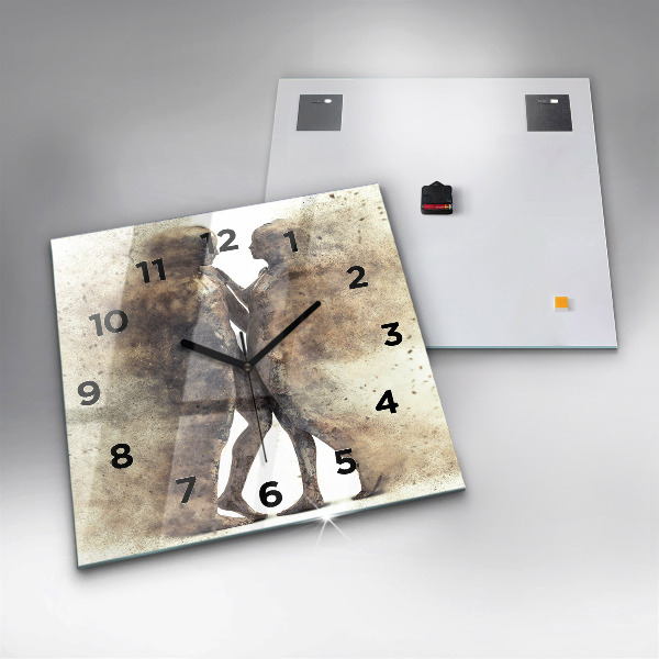 Orologio quadrato Persone astratte sabbia