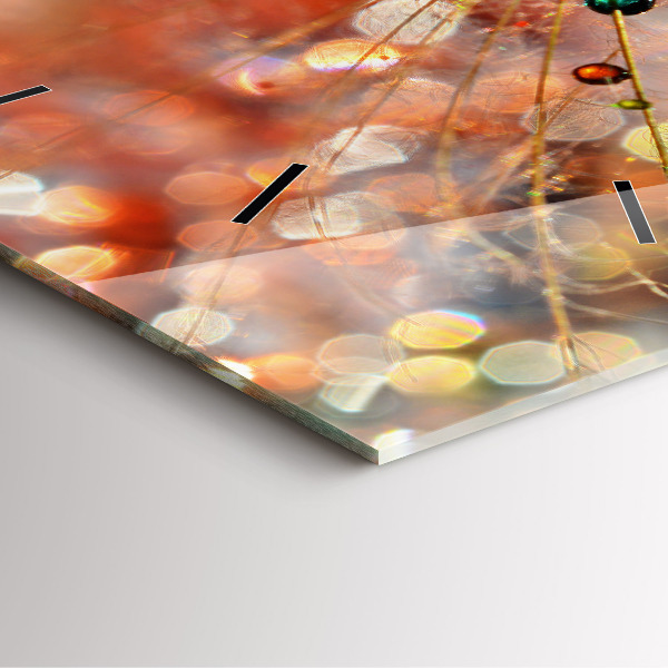 Orologio quadrato Dente di leone con rugiada