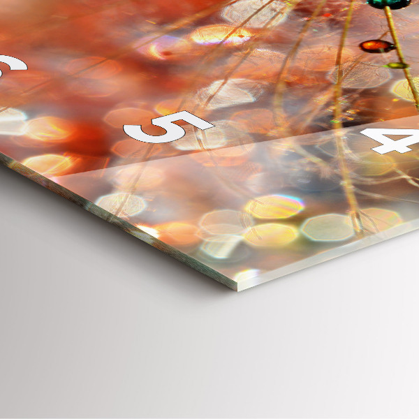 Orologio quadrato Dente di leone con rugiada