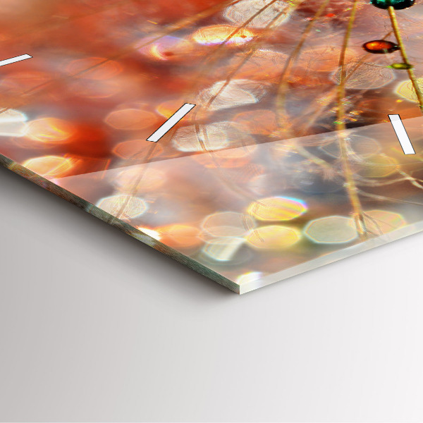 Orologio quadrato Dente di leone con rugiada