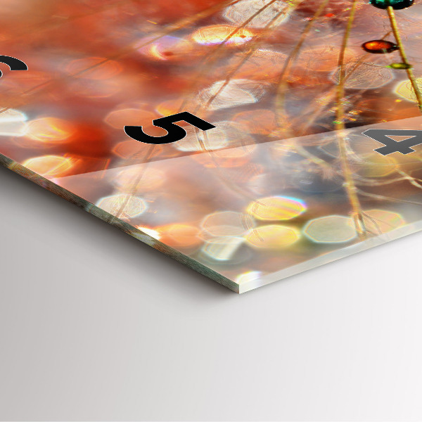 Orologio quadrato Dente di leone con rugiada