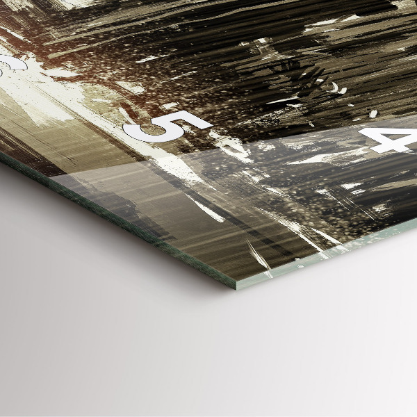 Orologio quadrato Donna in una notte piovosa