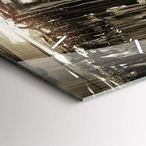 Orologio quadrato Donna in una notte piovosa