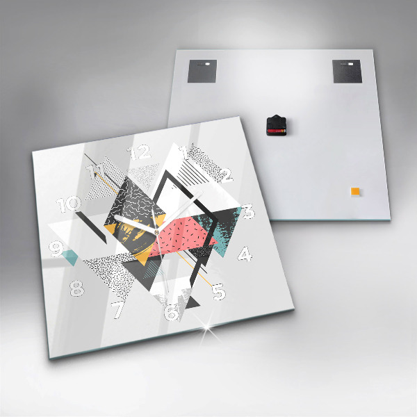 Orologio quadrato Motivo geometrico