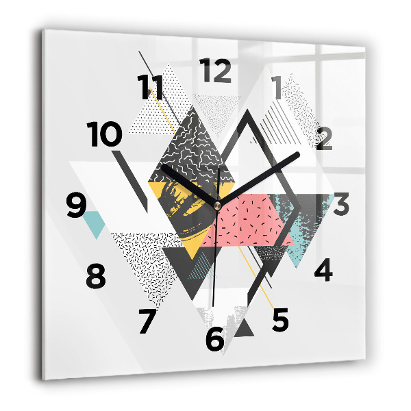 Orologio quadrato Motivo geometrico
