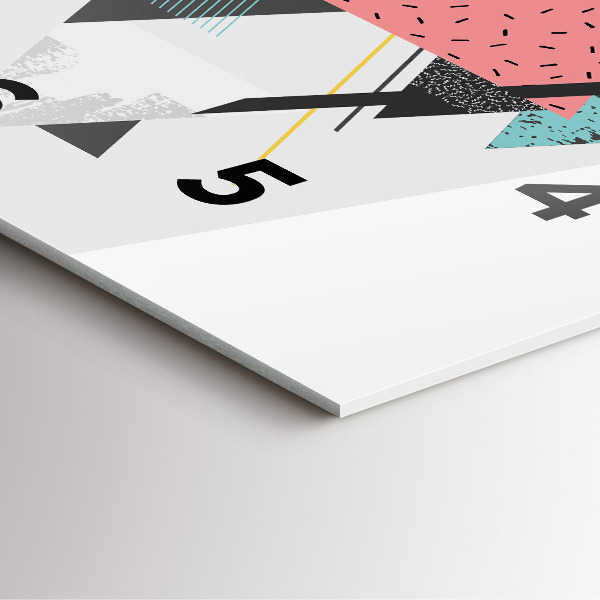 Orologio quadrato Motivo geometrico