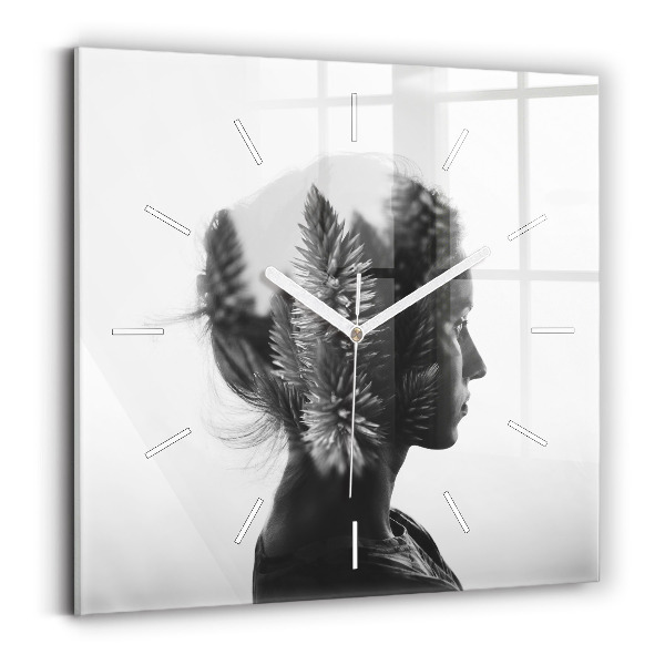 Orologio quadrato Ritratto di una donna