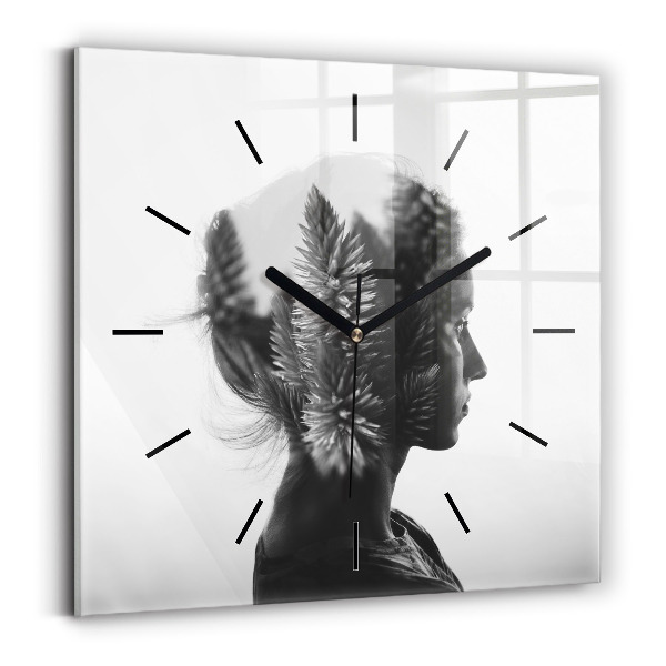 Orologio quadrato Ritratto di una donna