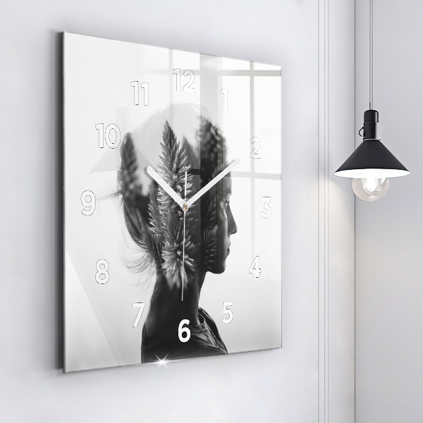 Orologio quadrato Ritratto di una donna