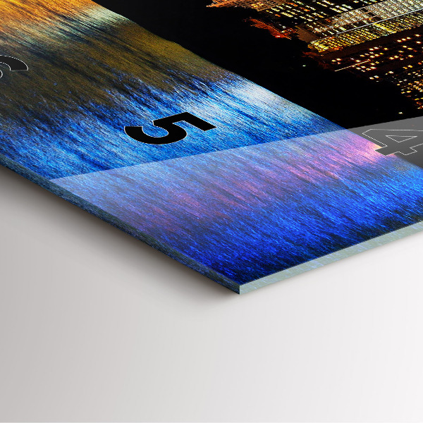 Orologio quadrato Sydney la sera