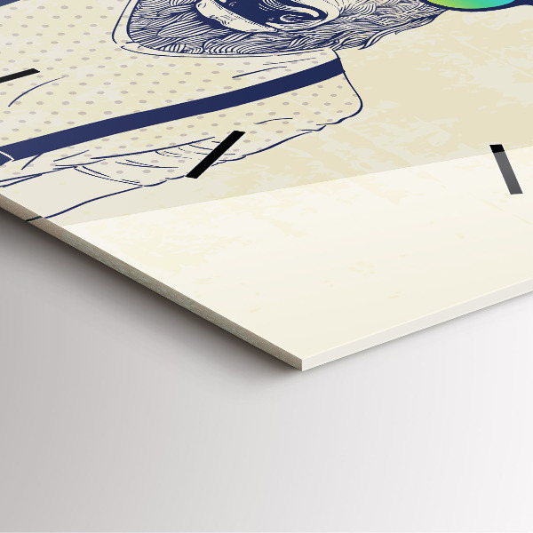 Orologio quadrato Cervo astratto