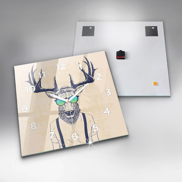 Orologio quadrato Cervo astratto