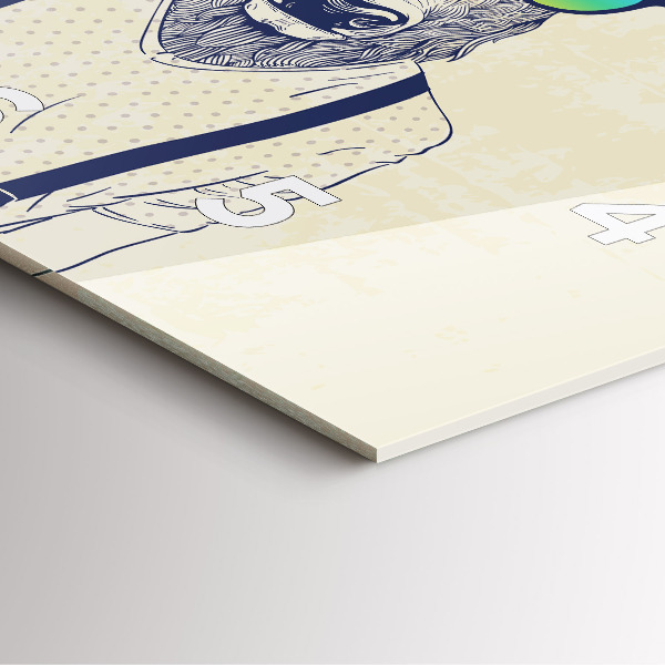 Orologio quadrato Cervo astratto