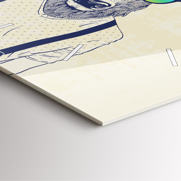 Orologio quadrato Cervo astratto