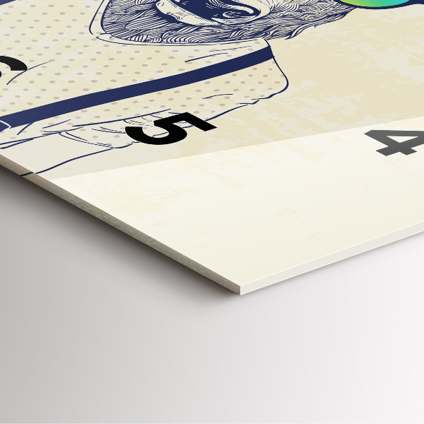 Orologio quadrato Cervo astratto