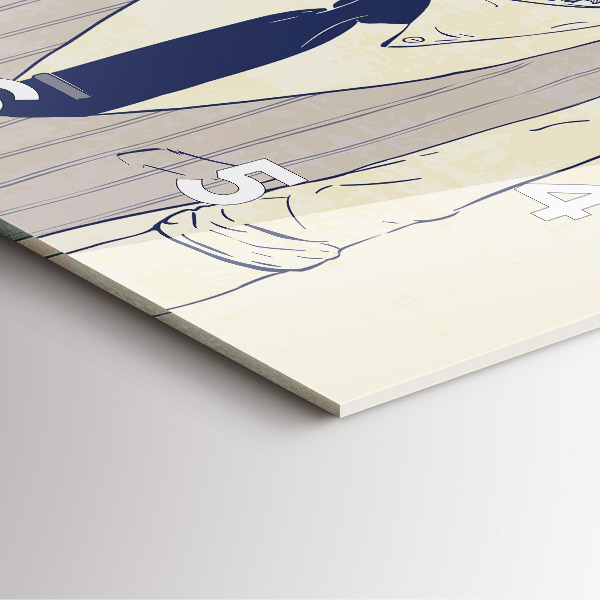 Orologio quadrato Uomo con la barba