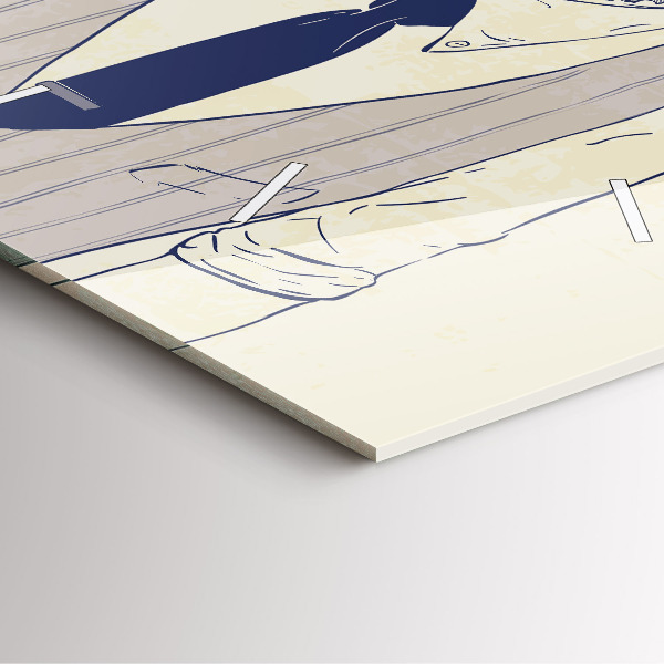 Orologio quadrato Uomo con la barba