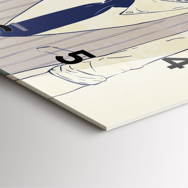 Orologio quadrato Uomo con la barba