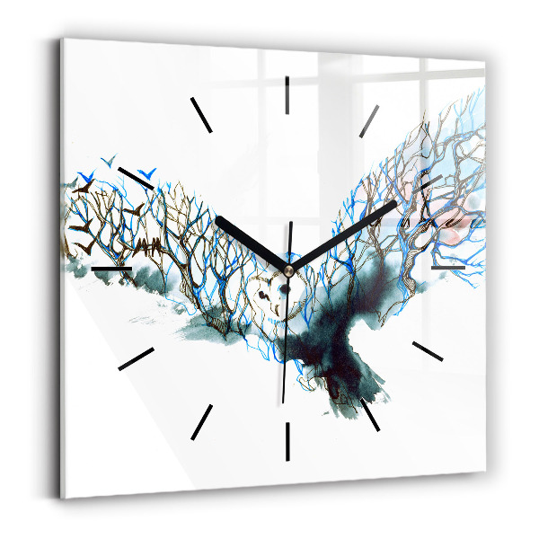 Orologio quadrato Libertà e natura degli uccelli