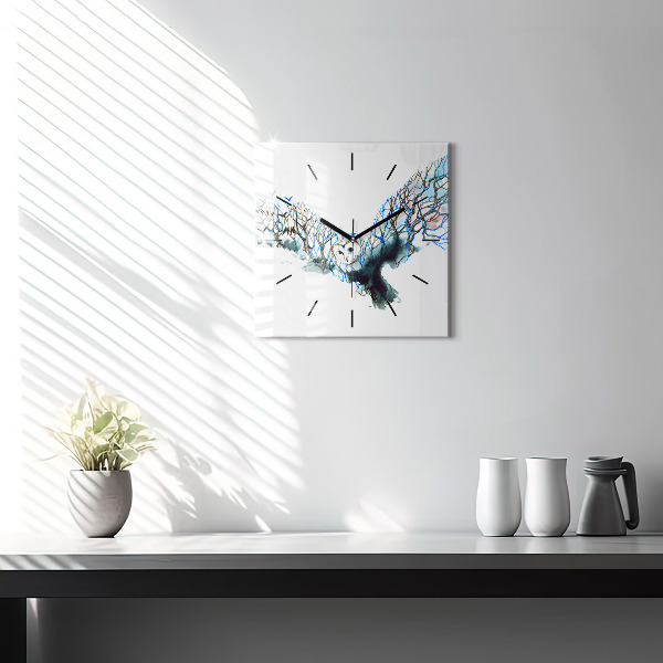 Orologio quadrato Libertà e natura degli uccelli