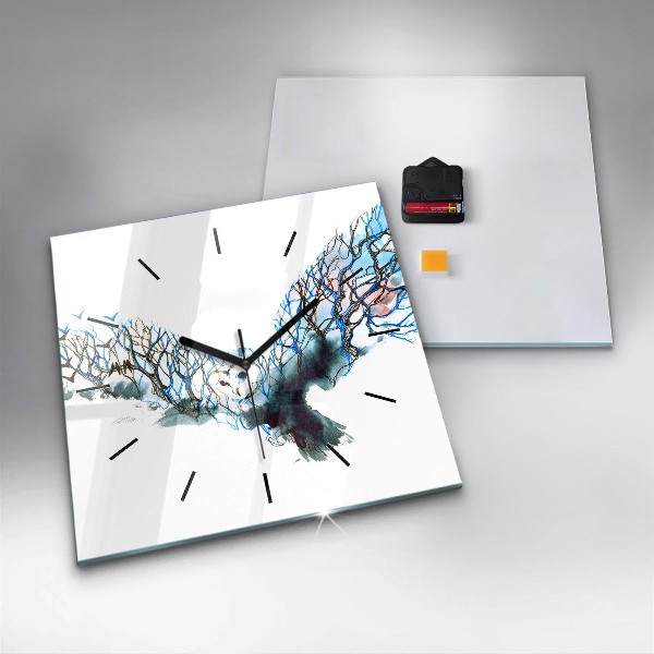 Orologio quadrato Libertà e natura degli uccelli
