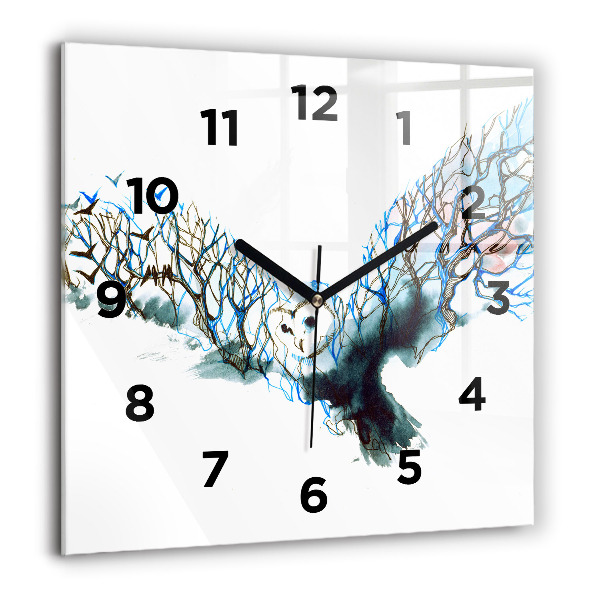 Orologio quadrato Libertà e natura degli uccelli