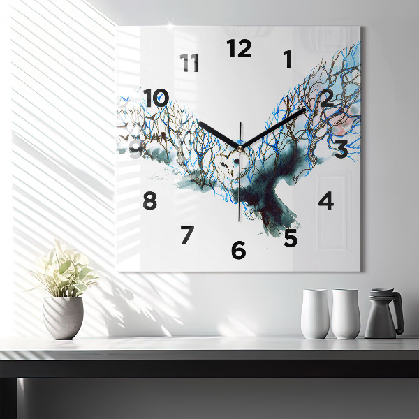 Orologio quadrato Libertà e natura degli uccelli
