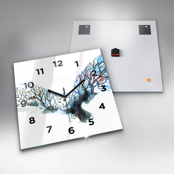 Orologio quadrato Libertà e natura degli uccelli