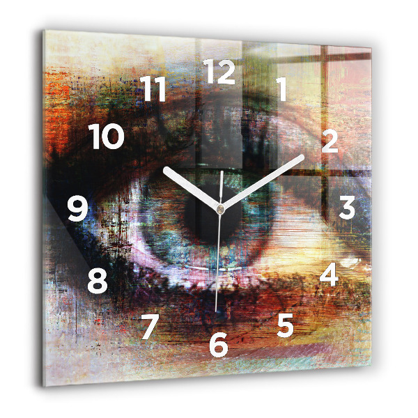 Orologio quadrato Occhio dell'arte di strada