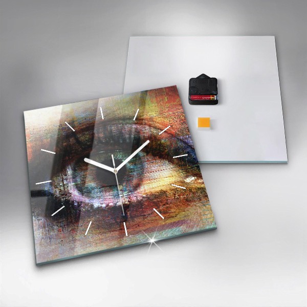 Orologio quadrato Occhio dell'arte di strada