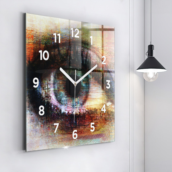 Orologio quadrato Occhio dell'arte di strada