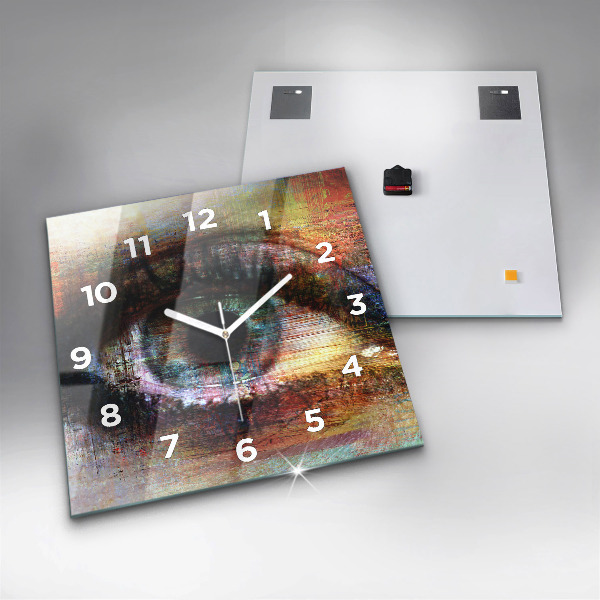 Orologio quadrato Occhio dell'arte di strada