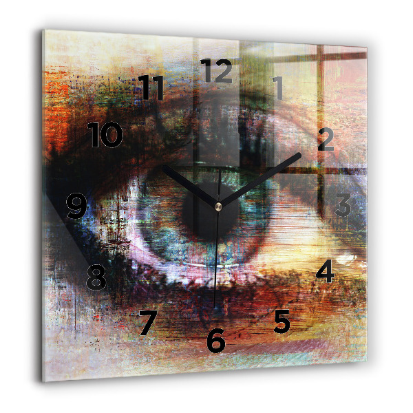 Orologio quadrato Occhio dell'arte di strada