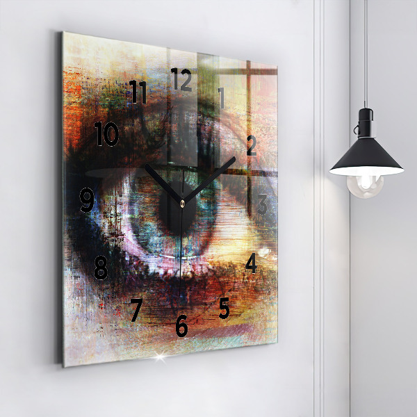 Orologio quadrato Occhio dell'arte di strada