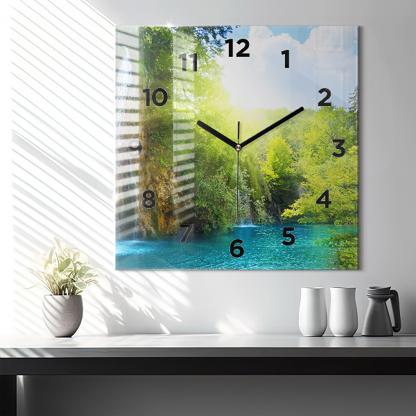 Orologio quadrato Paesaggio della laguna