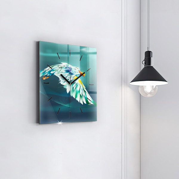 Orologio quadrato Immagine di un'aquila in volo