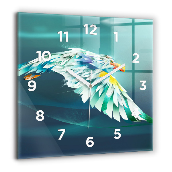 Orologio quadrato Immagine di un'aquila in volo