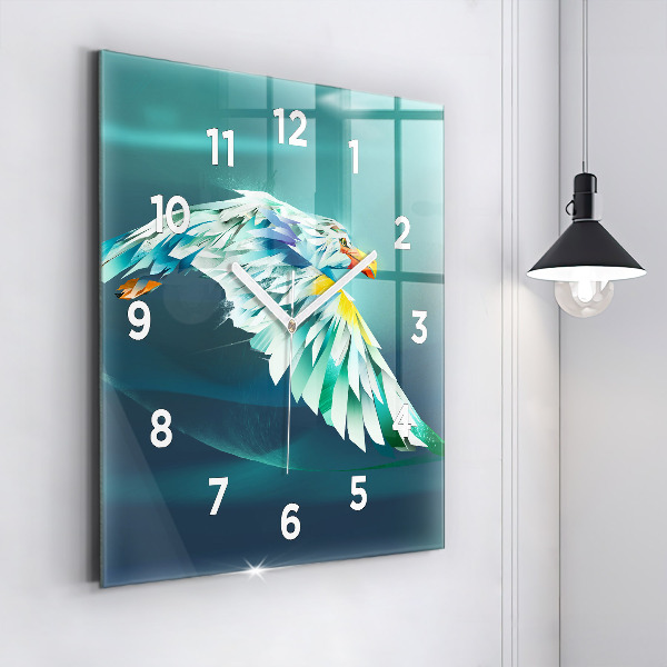 Orologio quadrato Immagine di un'aquila in volo