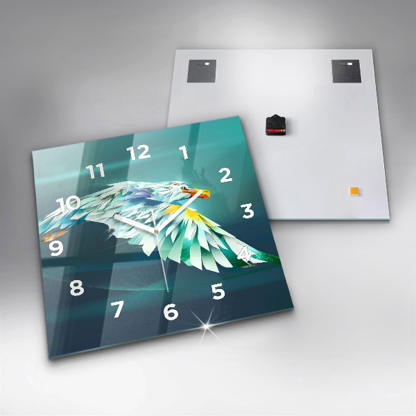 Orologio quadrato Immagine di un'aquila in volo