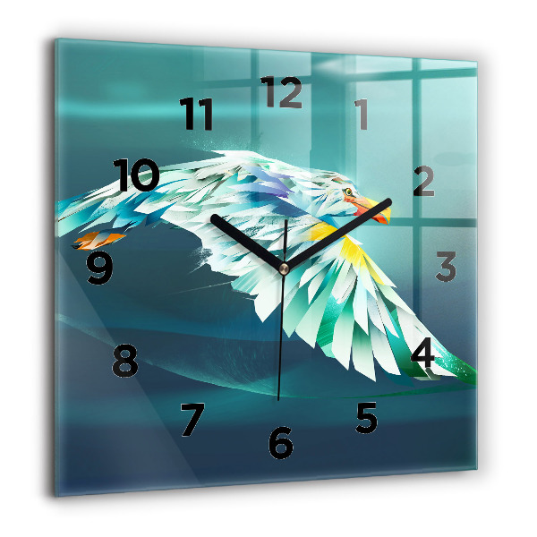 Orologio quadrato Immagine di un'aquila in volo