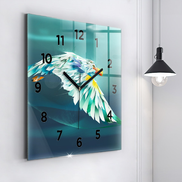 Orologio quadrato Immagine di un'aquila in volo