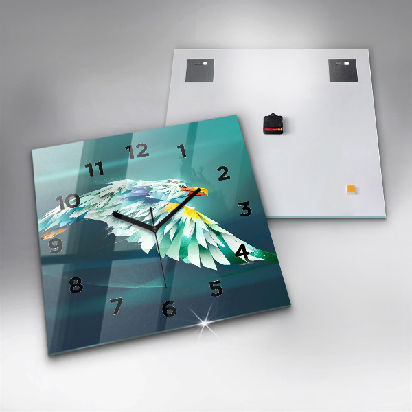 Orologio quadrato Immagine di un'aquila in volo