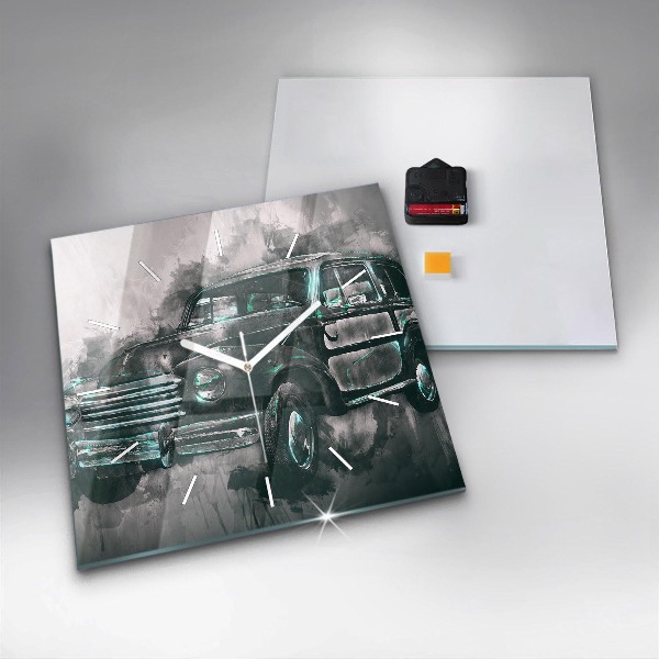 Orologio quadrato Auto della vecchia scuola