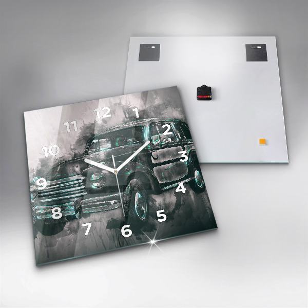 Orologio quadrato Auto della vecchia scuola