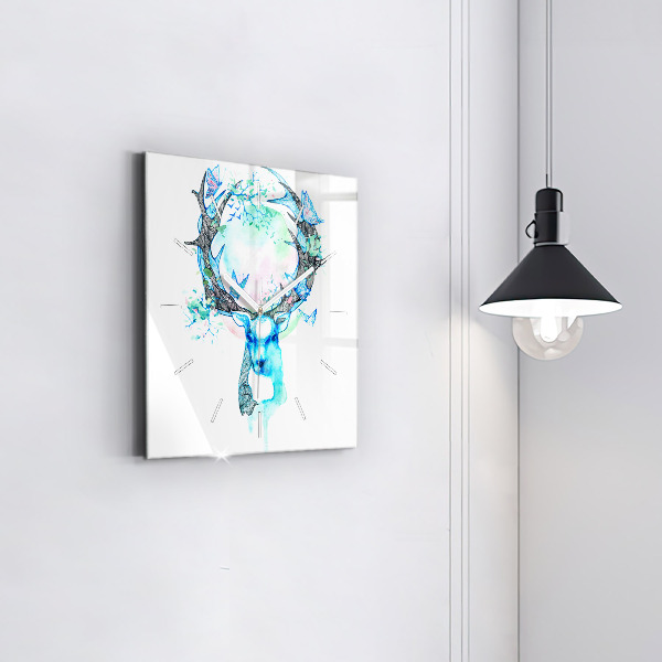 Orologio quadrato Illustrazione di cervo
