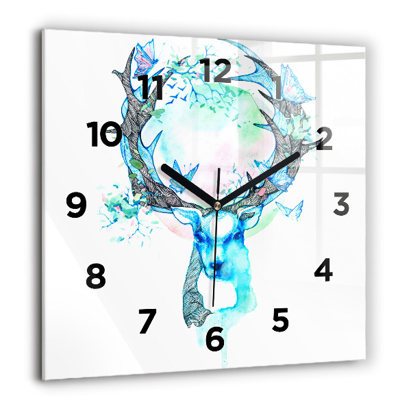 Orologio quadrato Illustrazione di cervo