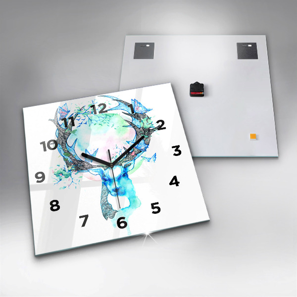 Orologio quadrato Illustrazione di cervo