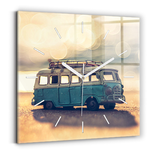 Orologio quadrato Camper sulla spiaggia